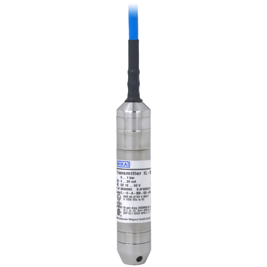 WIKA Intrinsically Safe Submersible Pressure Transmitter, Model IL-10